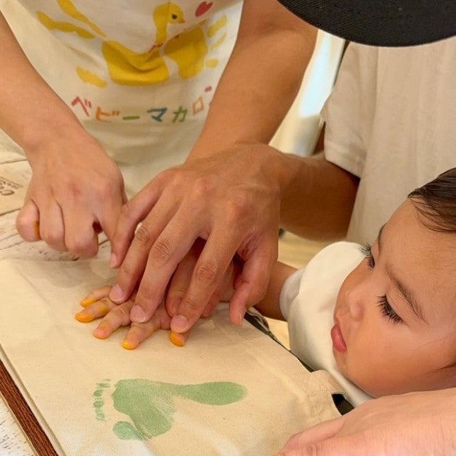 パパとの参加で息子も笑顔！家族の記念になる一枚を | FunFenFant