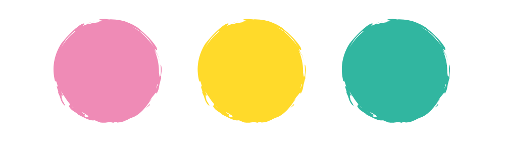 ファーストアートのやり方：おしゃれな絵の具の組み合わせと、重曹・メディウムの使い方も紹介｜明るく元気なトロピカルカラー 