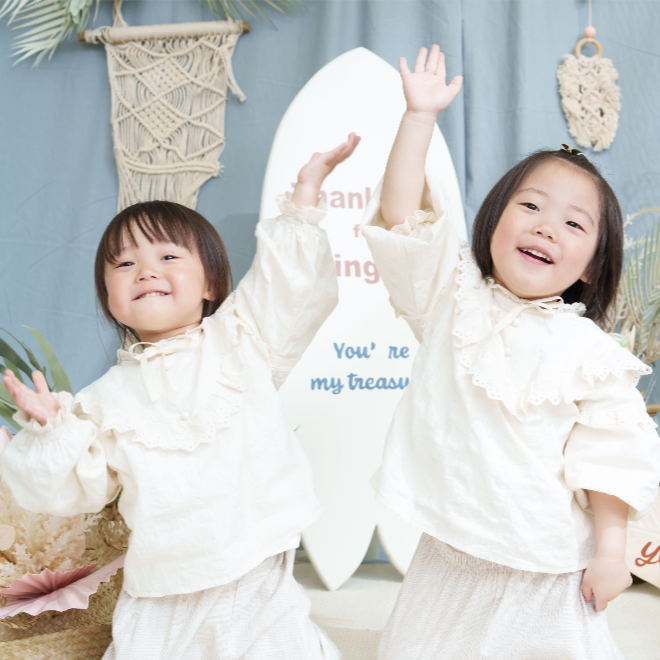 2歳と3歳の息子も楽しめた「お花の手形アート」