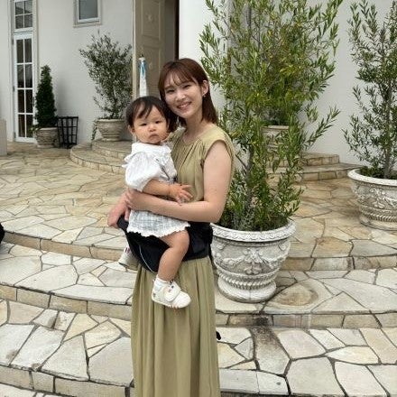 結婚式を挙げたチャペルで娘とくまさんキーホルダー作り