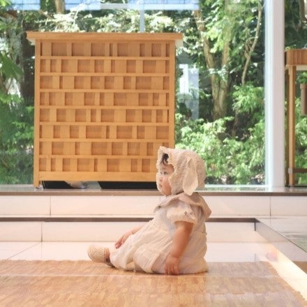 満面の笑みでゴール！歩き始めの娘も参加できるハイハイレース