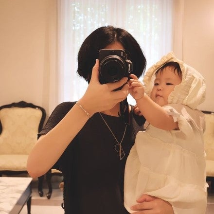 満面の笑みでゴール！歩き始めの娘も参加できるハイハイレース