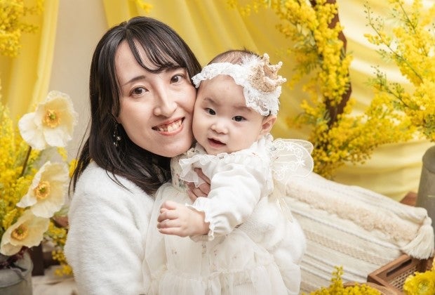 親子のツーショット、同行した母がオフショット撮影も！