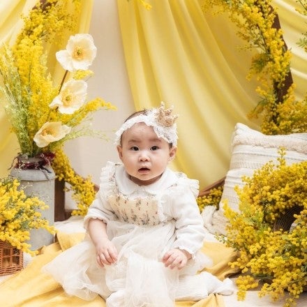 親子のツーショット、同行した母がオフショット撮影も！